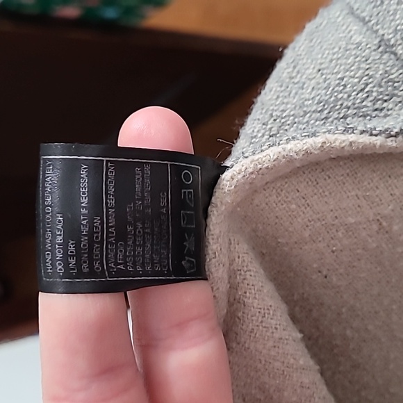 BB Dakota size large grey and beige fringe jacket - Picture 6 of 6